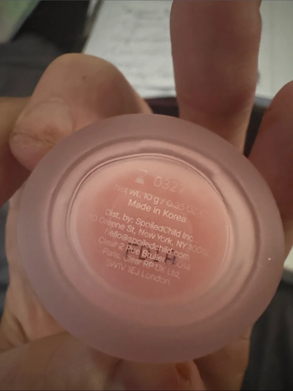SpoiledChild Overnight Lip Mask - White